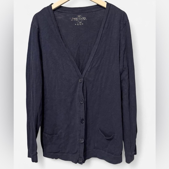 Faded Glory Sweaters - Faded Glory Deep Blue Women's Cardigan